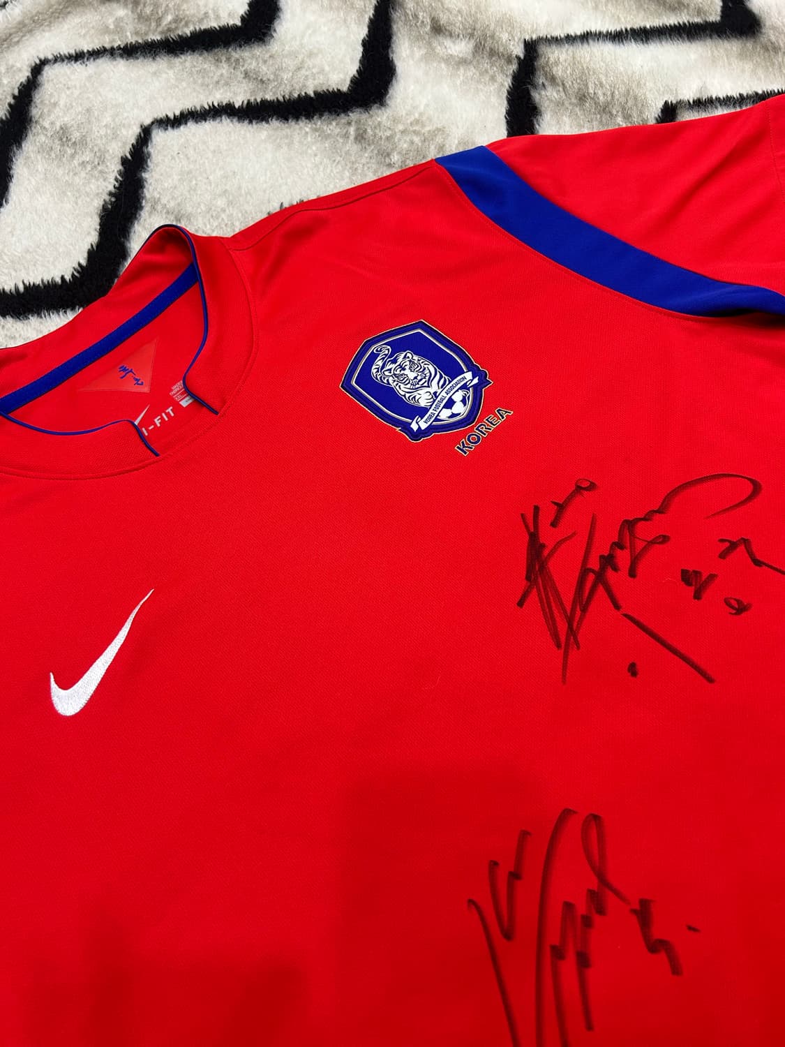 [2XL]나이키 14-16 국가대표 반팔 유니폼/싸인 상품이미지1