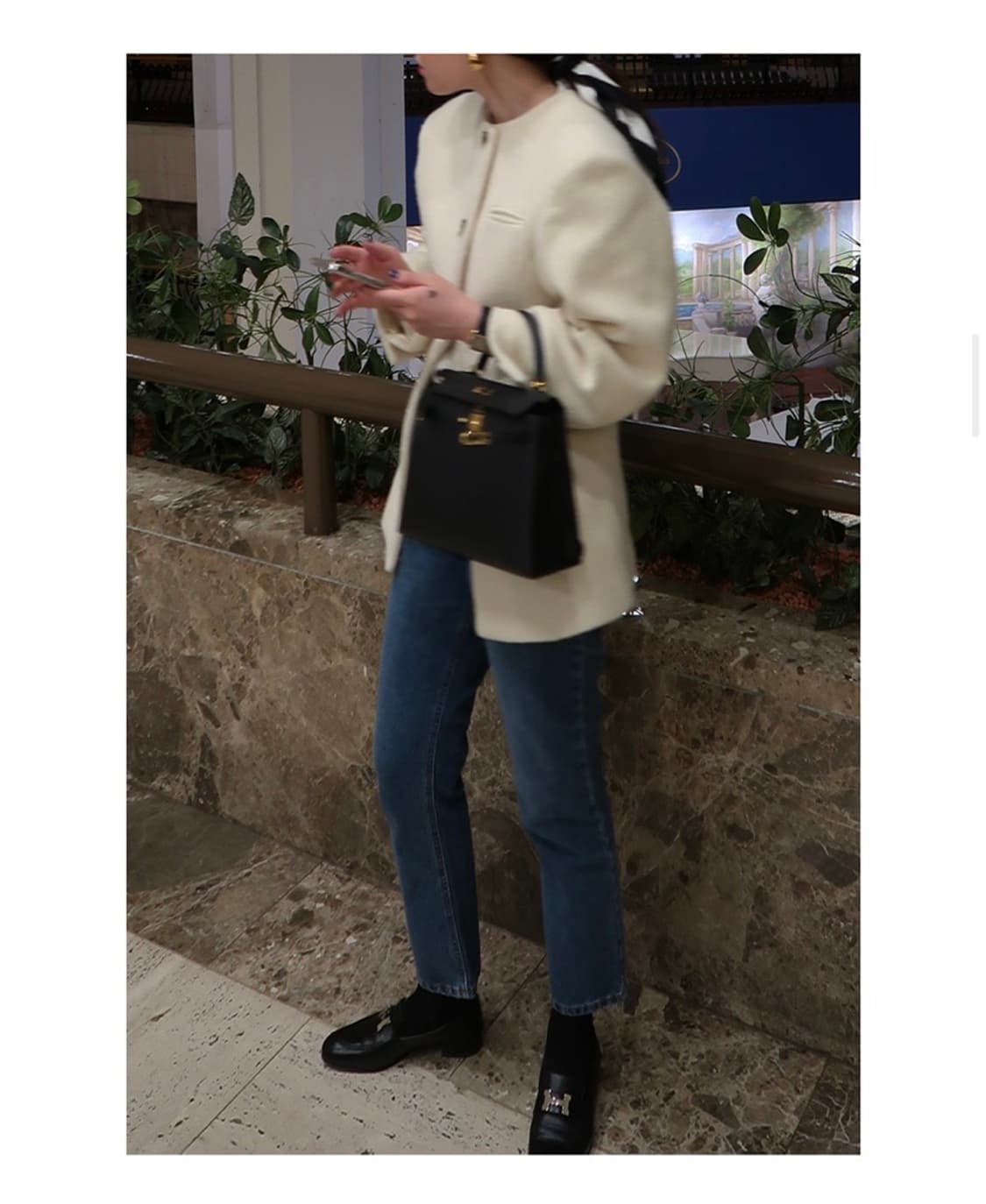 프레클 no collar alpaca jacket 상품이미지4