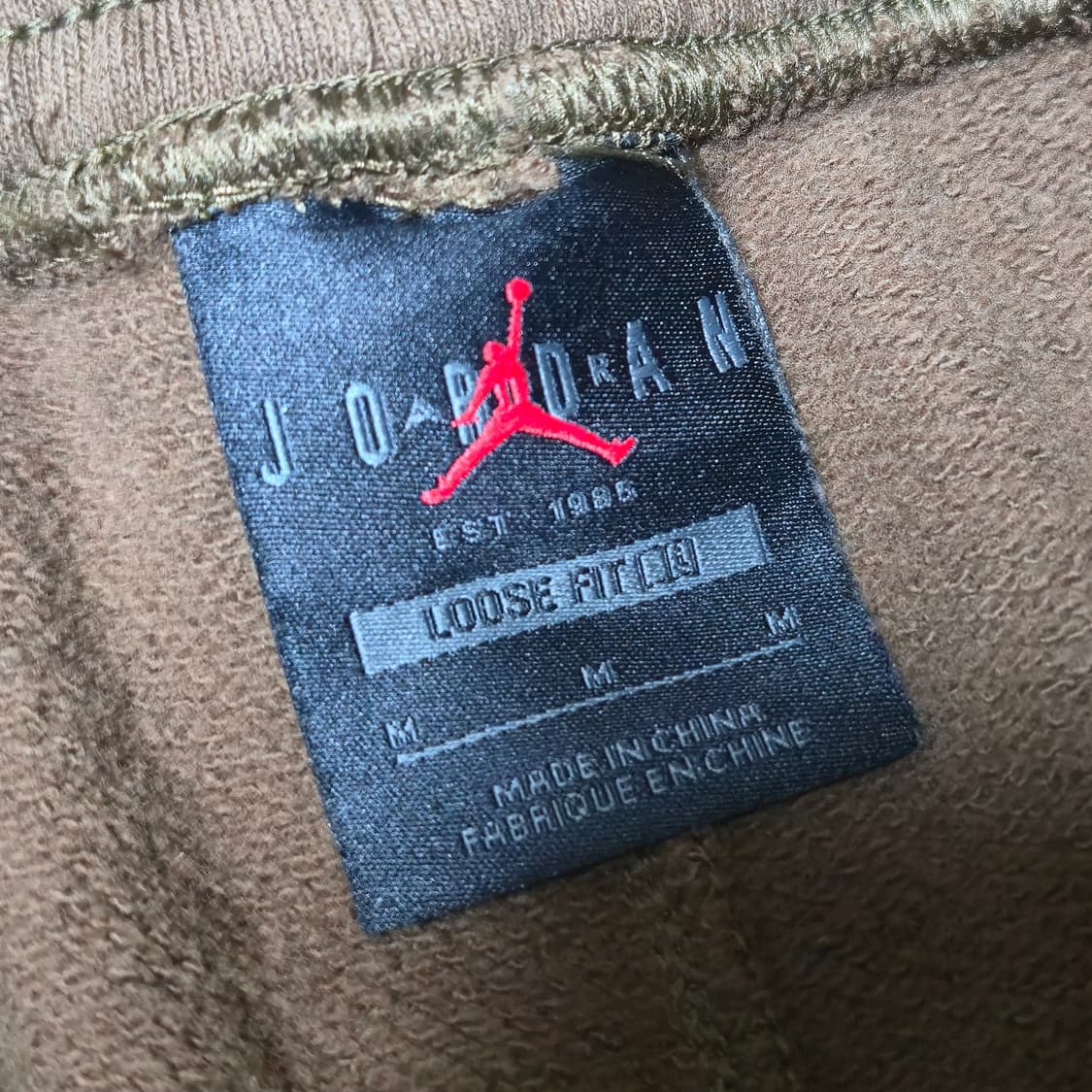 M)나이키 조던 약기모 다크브라운 조거팬츠 상품이미지6