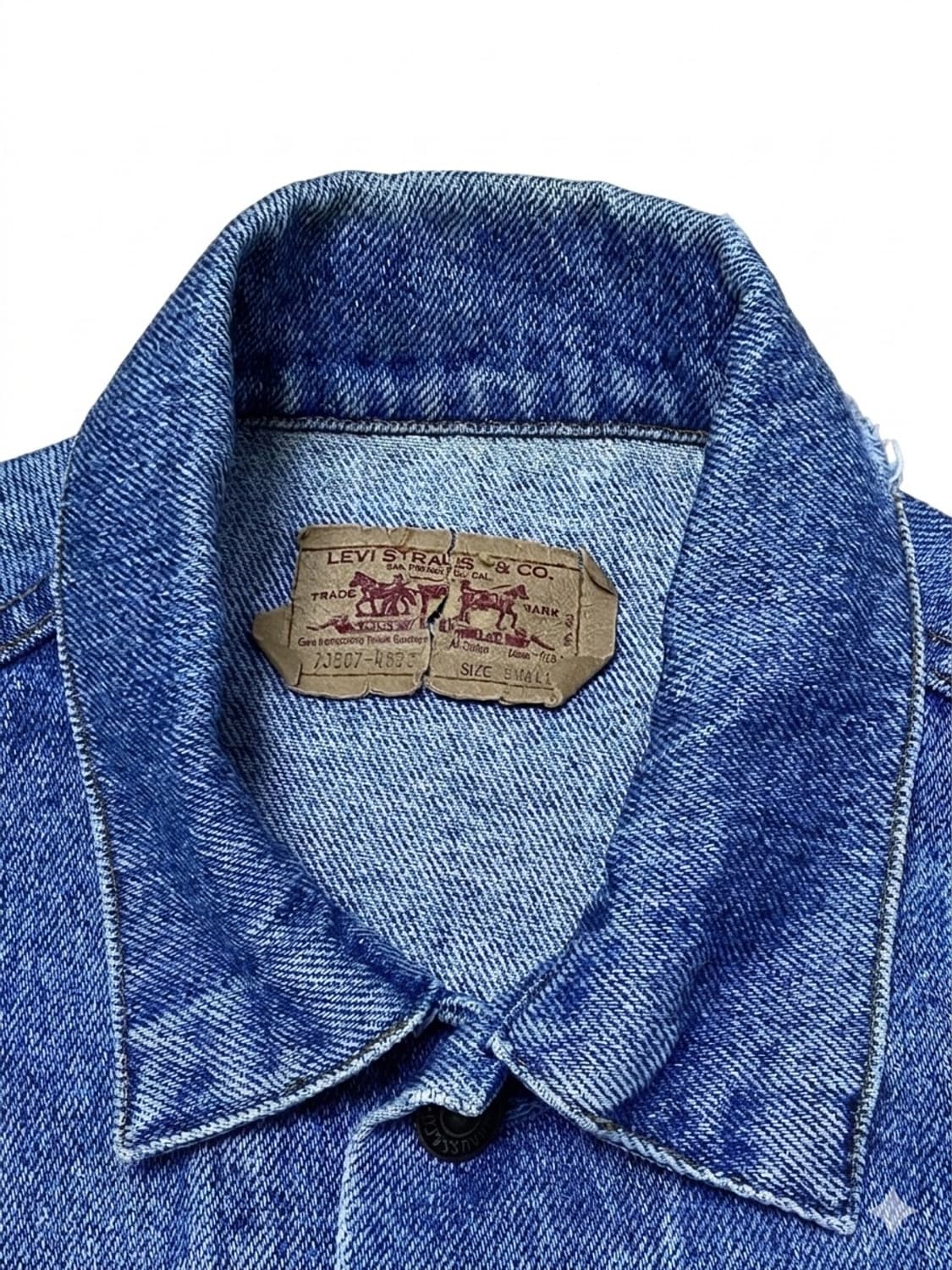 80s USA 리바이스 3세대 데님 트러커 자켓 상품이미지4