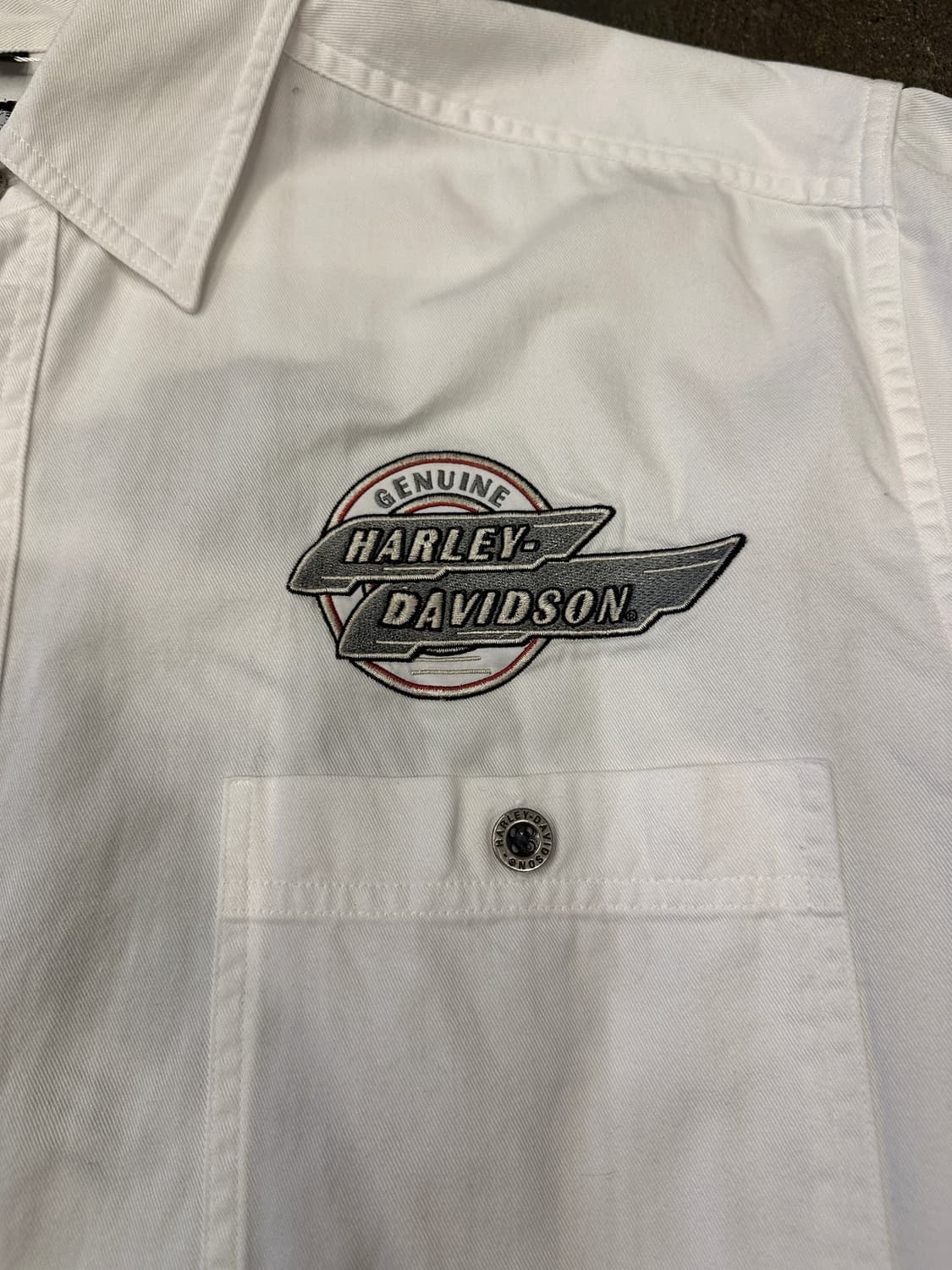 00s Harley Davidson 할리 데이비슨 반팔 셔츠 XL 상품이미지3