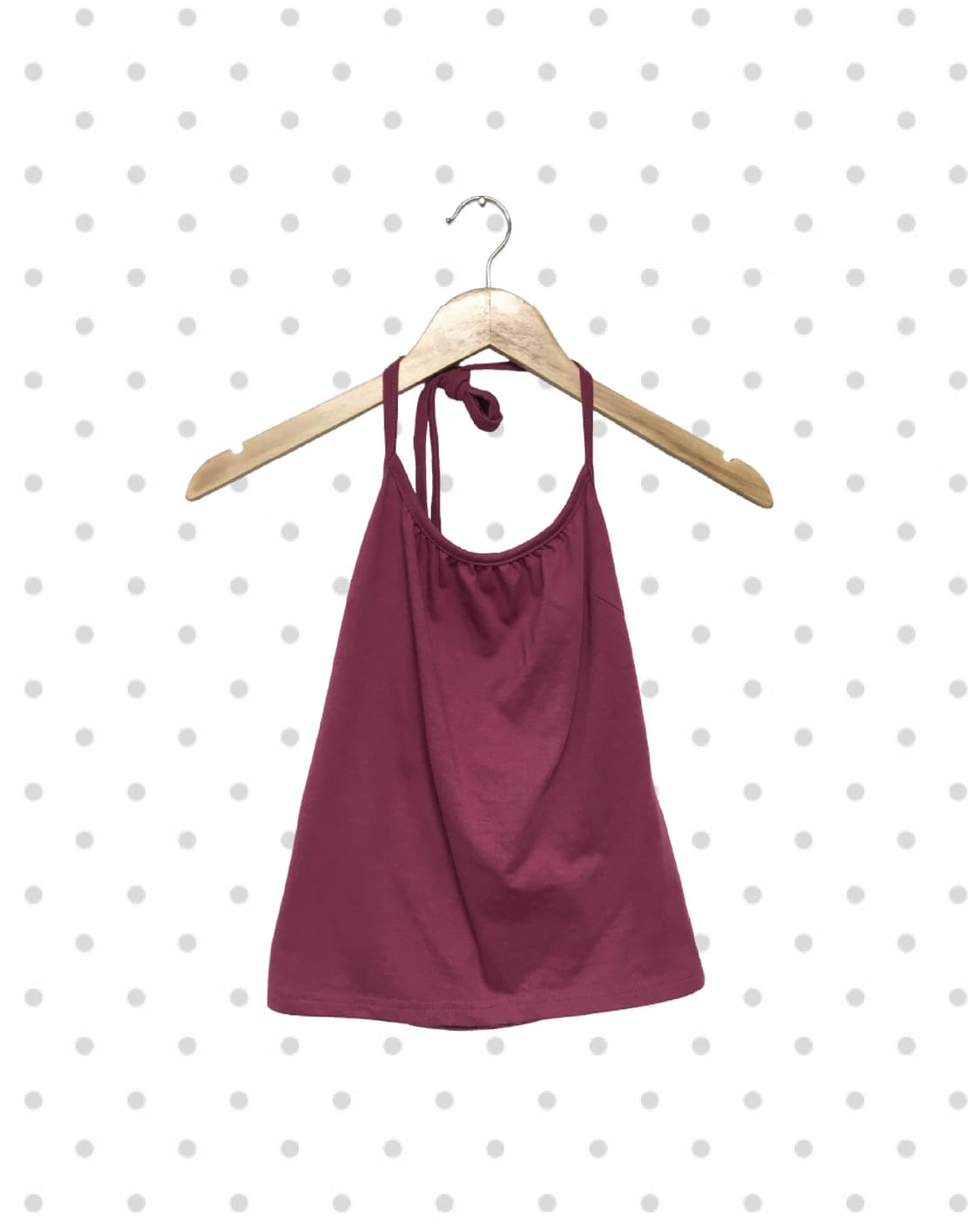 vintage halter neck sleeveless top pink 상품이미지1