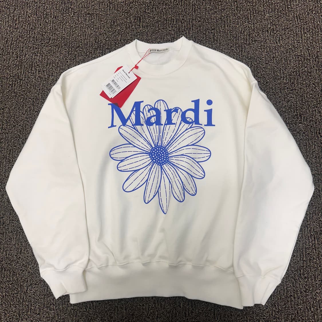 [새상품] 마르디 메크르디 플라워 맨투맨 아이보리 F 상품이미지1