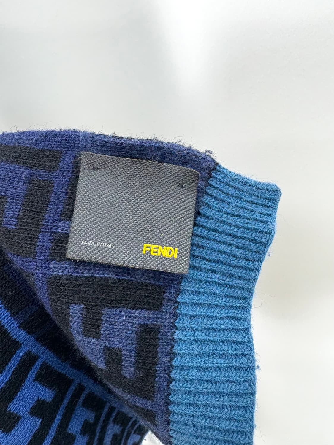  팬디 블루 체크 목도리 루키CK9794 상품이미지2