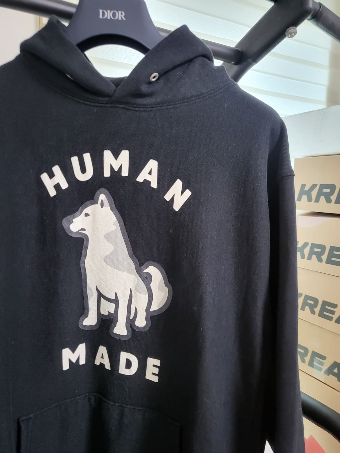 24SS 휴먼메이드 웍스아웃20주년 진돗개 후드티 XL 상품이미지3