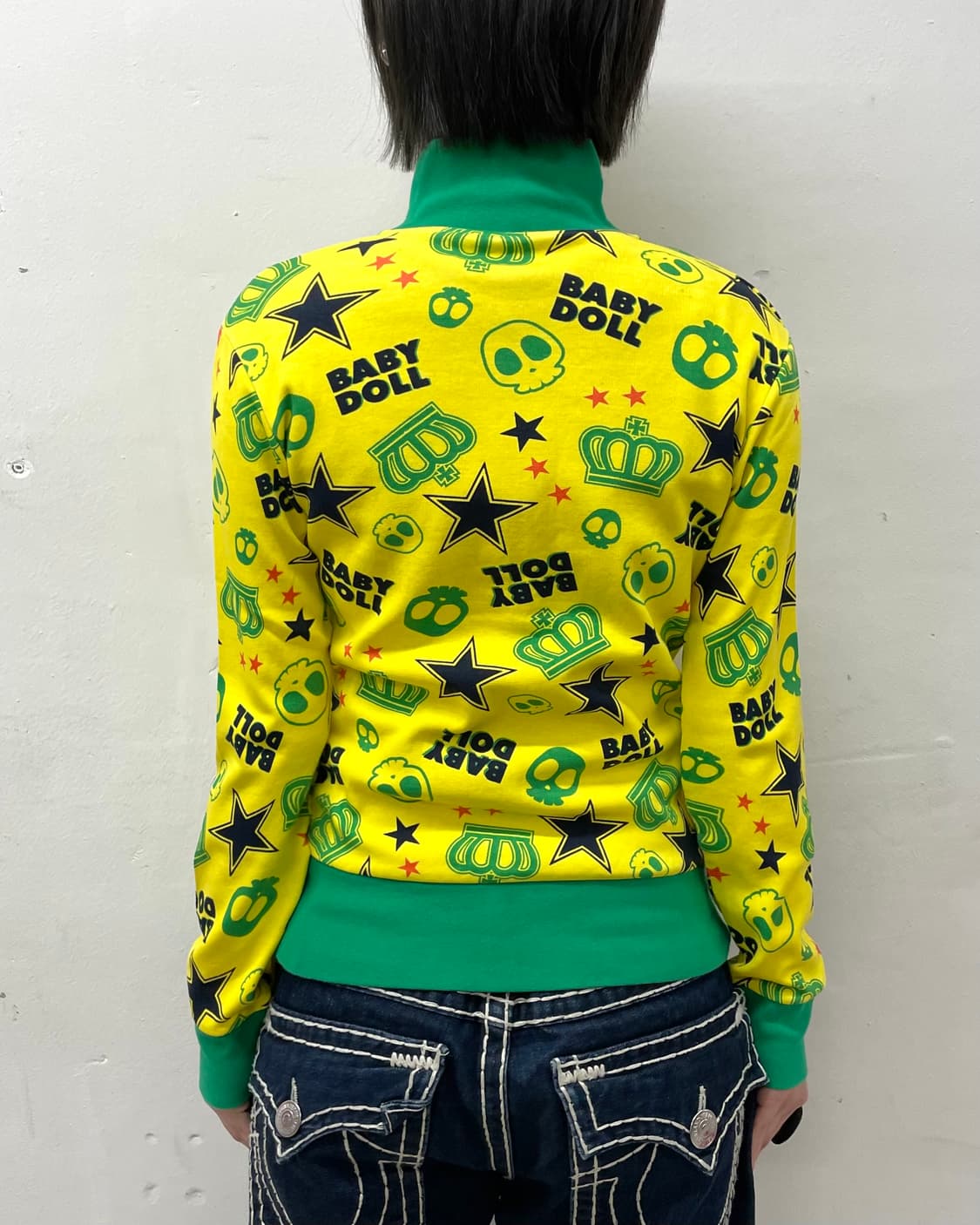 Baby Doll Retro Skeleton Star Track Top  상품이미지3