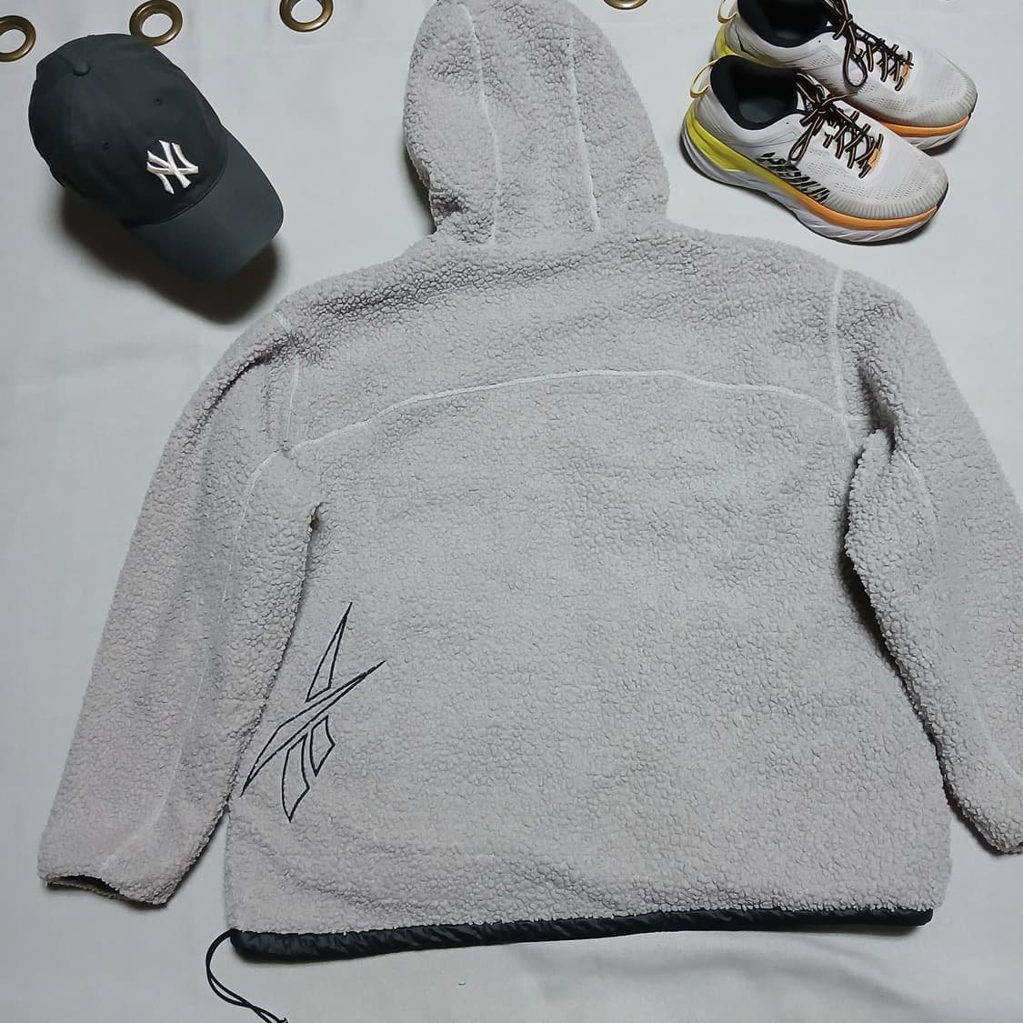 리복 라이풀 콜라보 양면 후리스 패딩 리버서블 겨울 자켓 상품이미지4