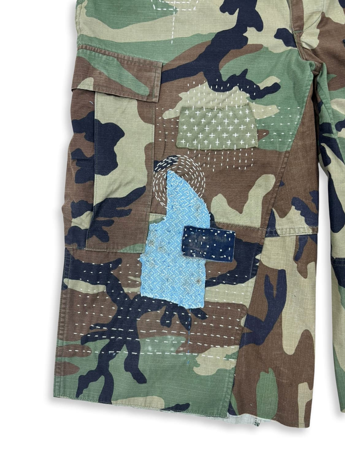 BDU Distressed Boro Sashiko Bermuda 상품이미지3