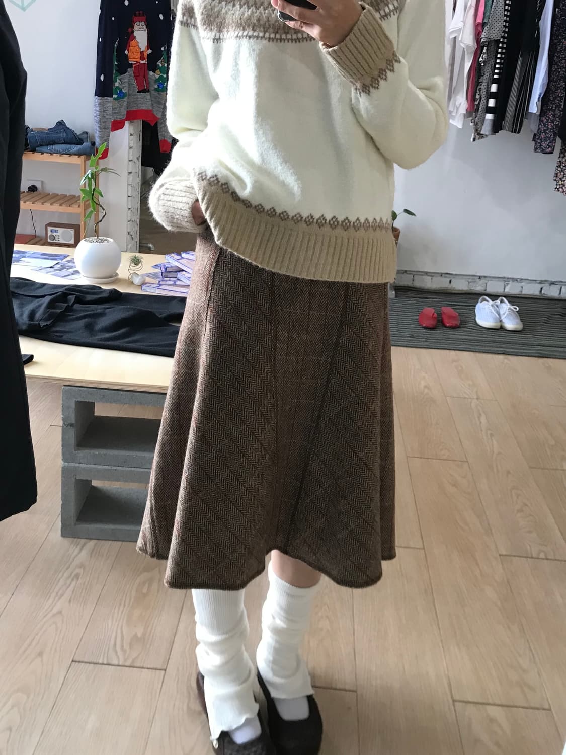 Vintage midi skirt  상품이미지2