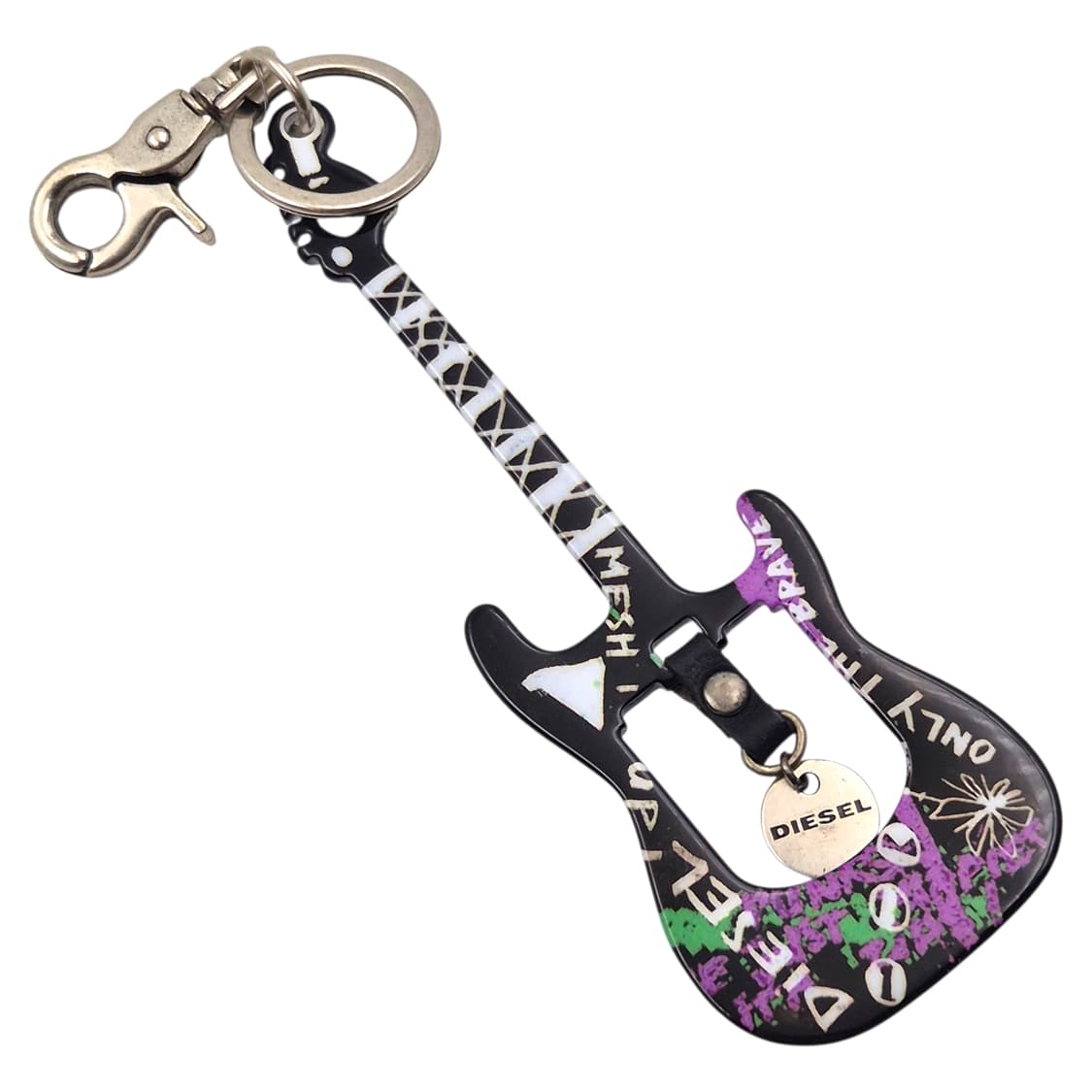00s 디젤 레트로 그래피티 메탈 기타 빅 키링 상품이미지1