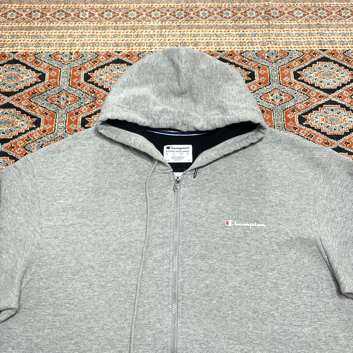 챔피온 그레이 기모 후드집업 남성XXL 상품이미지2