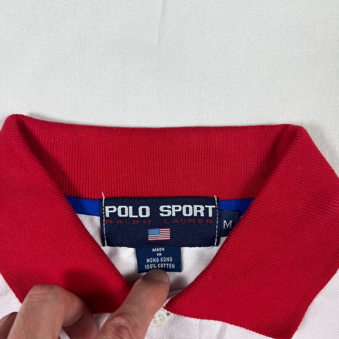 90‘s 폴로스포츠 polo 스펠아웃 반팔 피케셔츠 상품이미지6