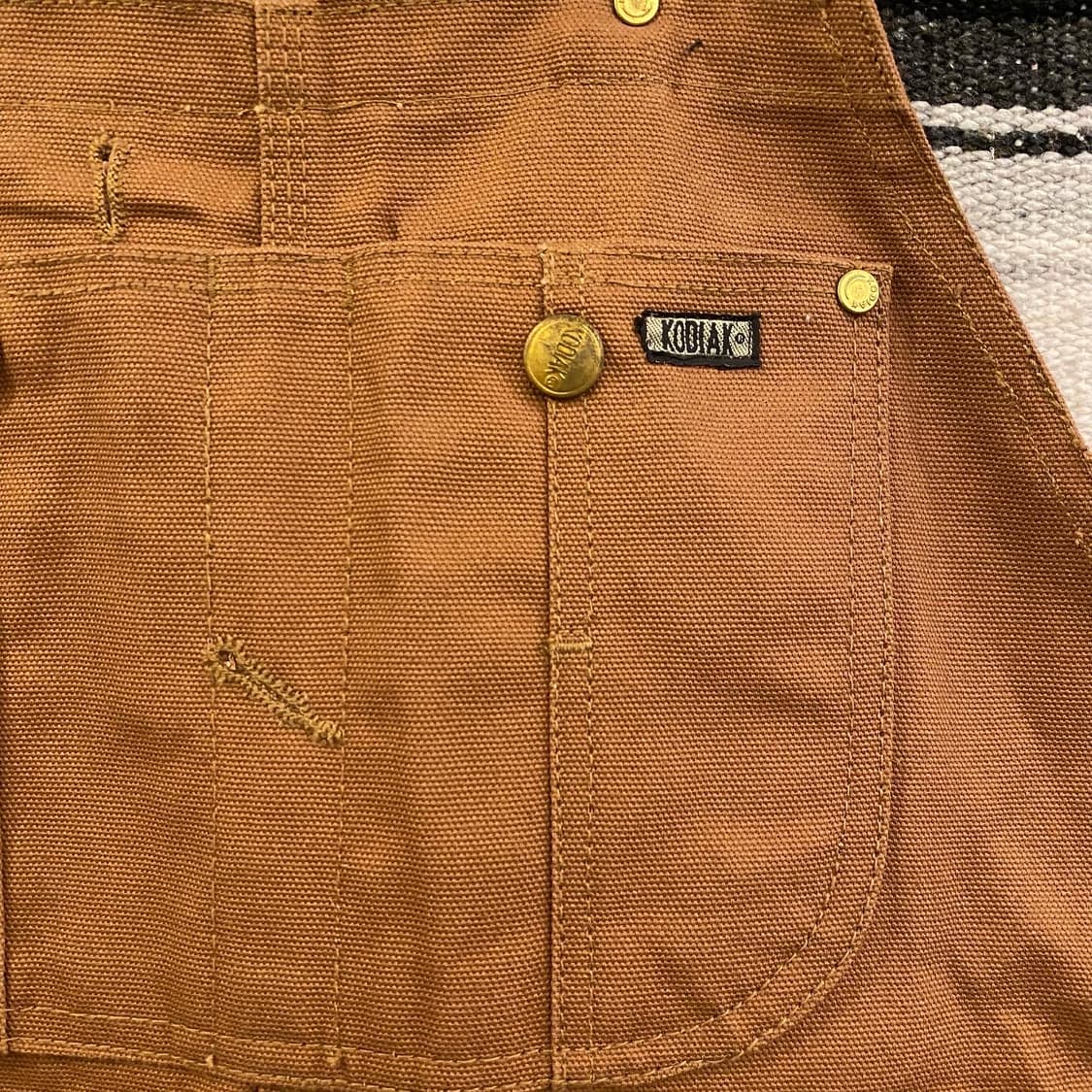 새상품 레어 90s USA KODIAK 워크 오버롤 상품이미지7