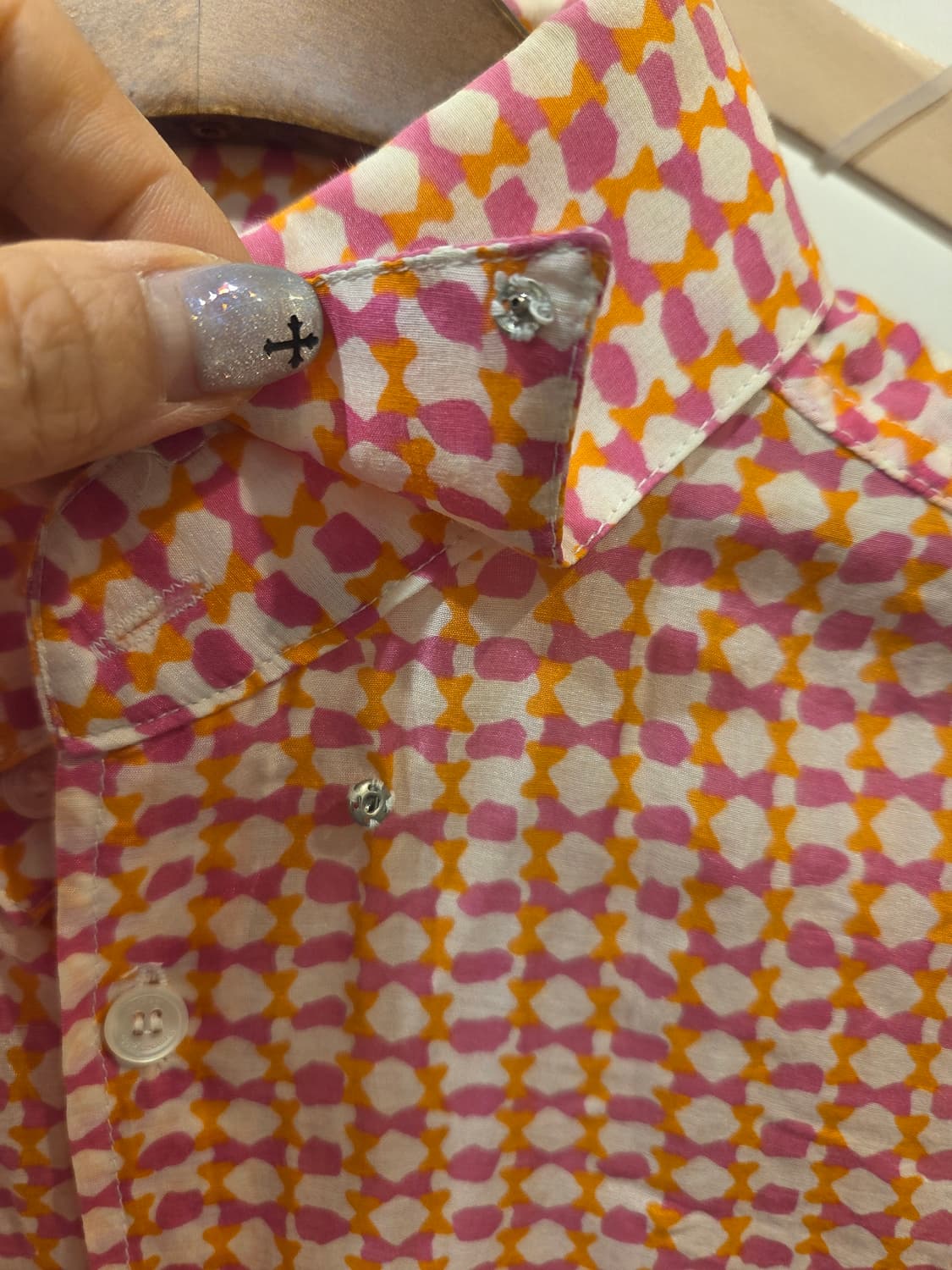 에르메질도 제냐 패턴 셔츠 블라우스 상품이미지4