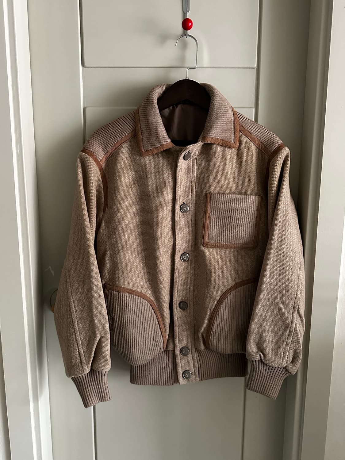 Woodhouse 울 니트 블루종 상품이미지4