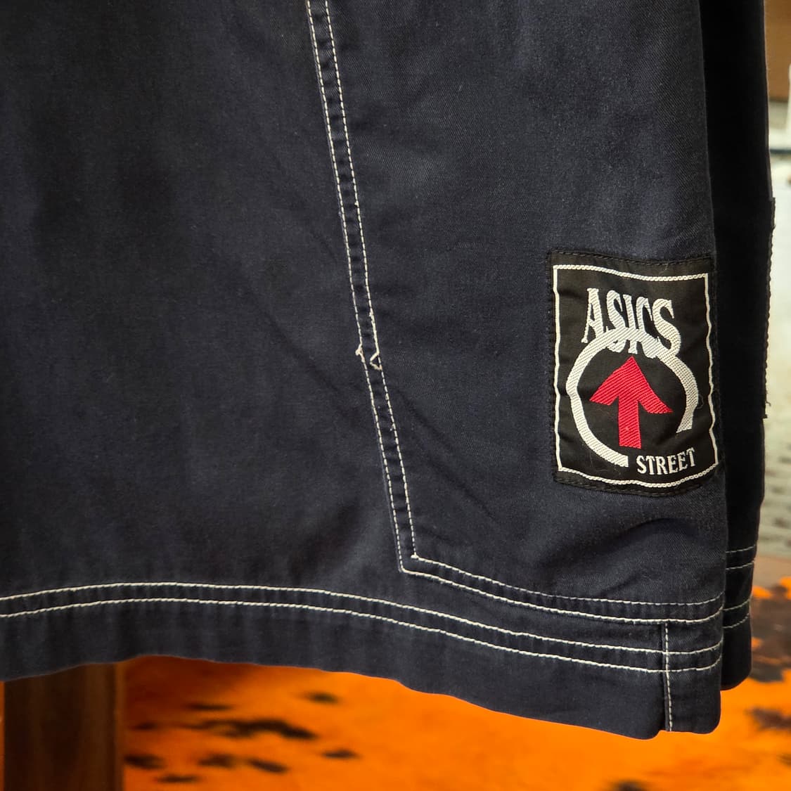 JPN 아식스 네이비 버뮤다 팬츠 상품이미지3