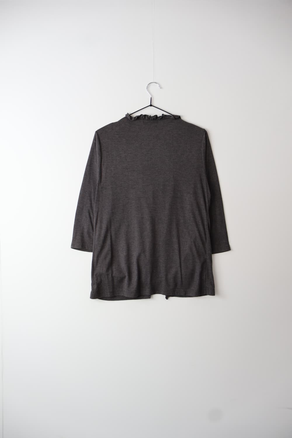 Jpn Grey Ruffle Trim Layered Top 상품이미지5