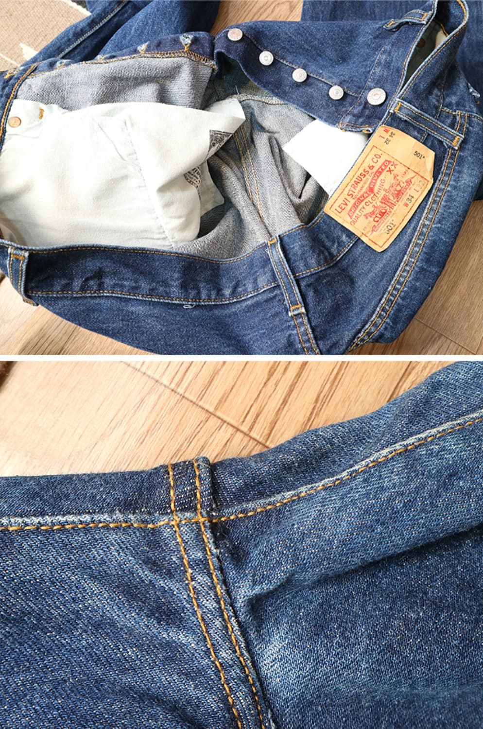 멕시코 메이드 07s levis 리바이스 501 데님  32 상품이미지8