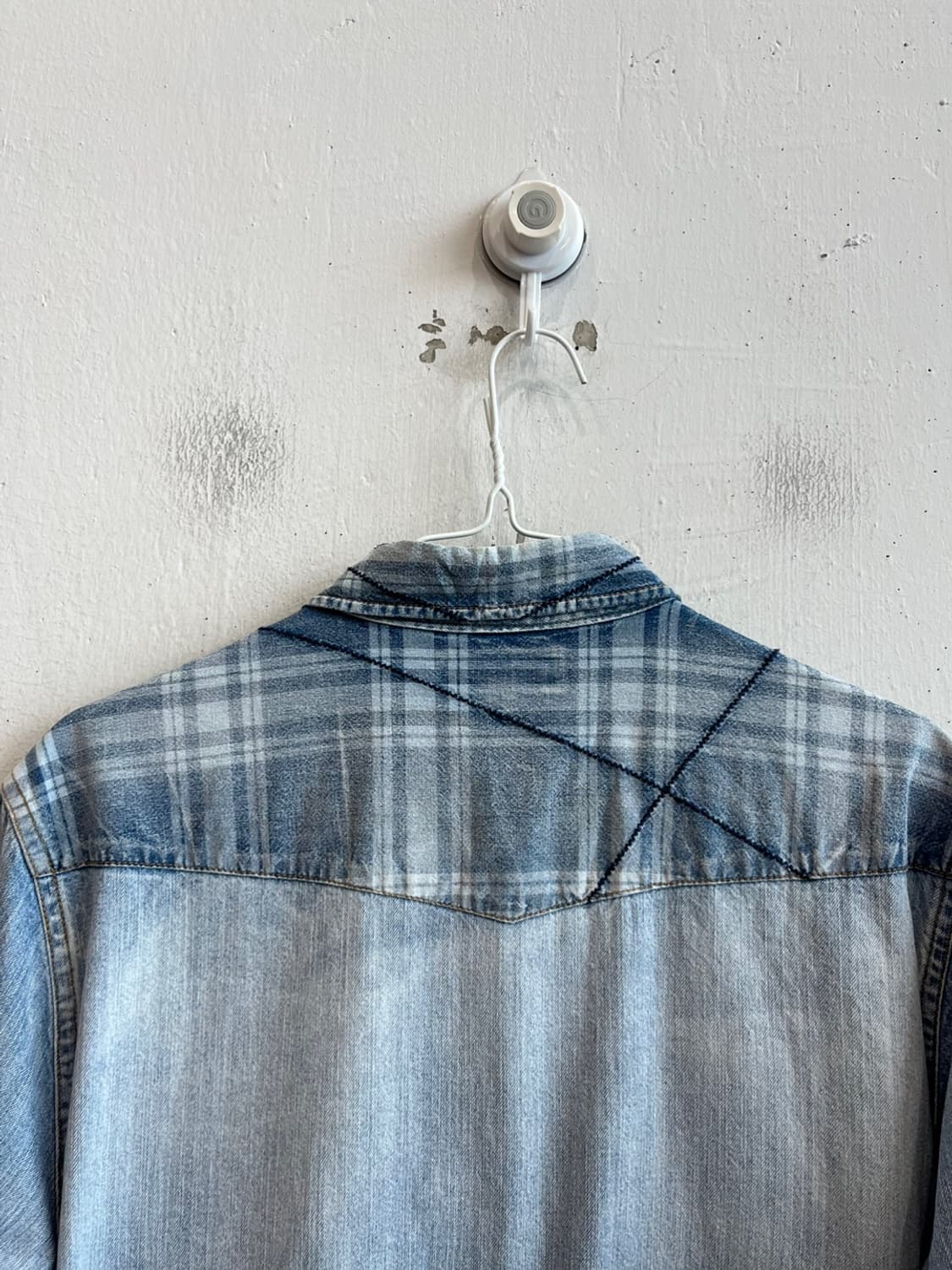 IN THE ATTIC 웨스턴 하프 데님 셔츠 상품이미지5