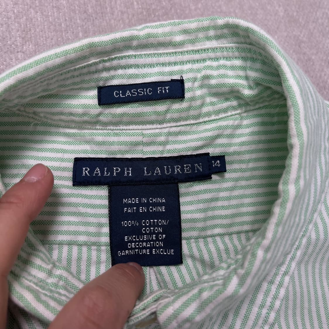 W 100 폴로랄프로렌 스트라이프 셔츠 상품이미지3