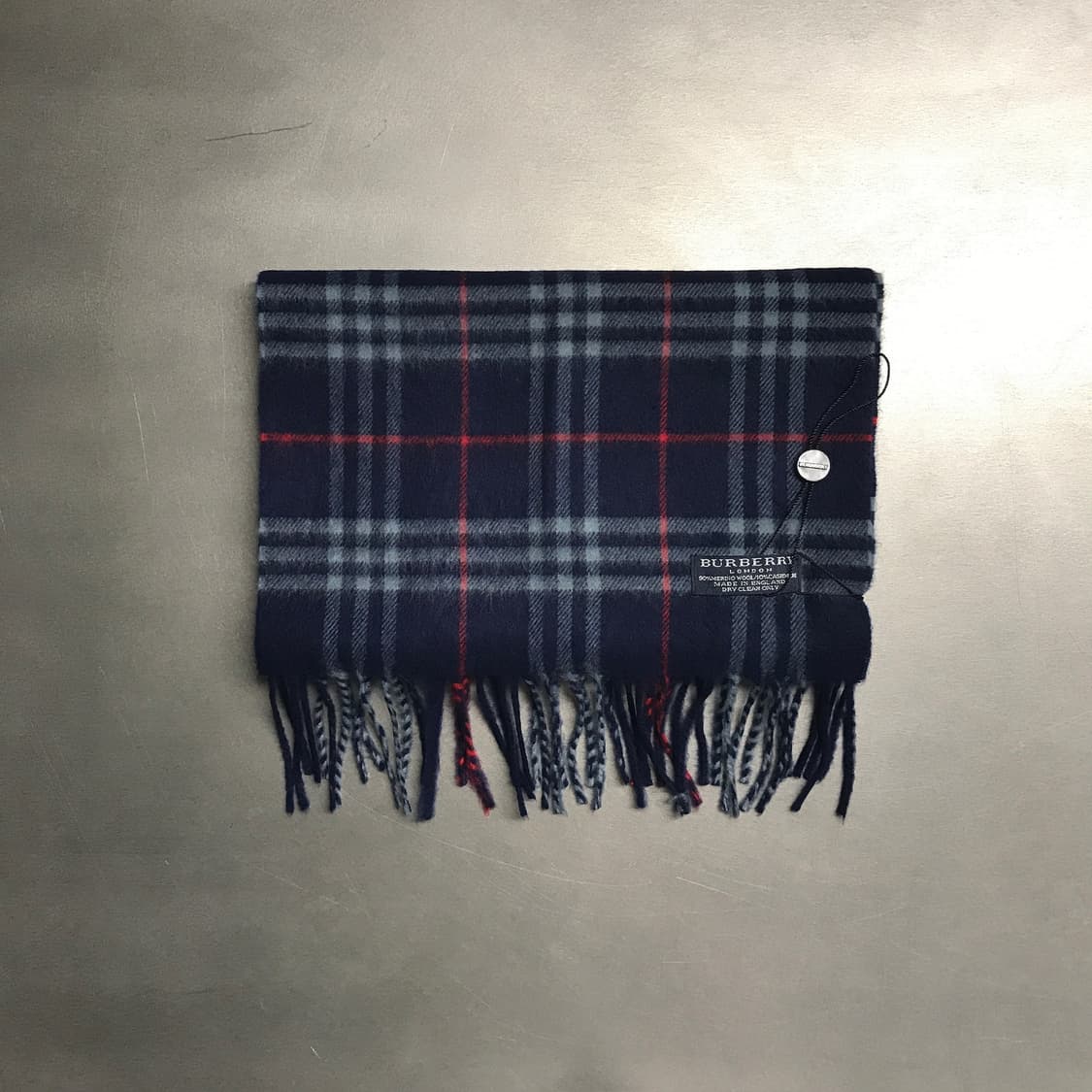 버버리 정품 울/캐시미어 머플러 네이비 상품이미지2
