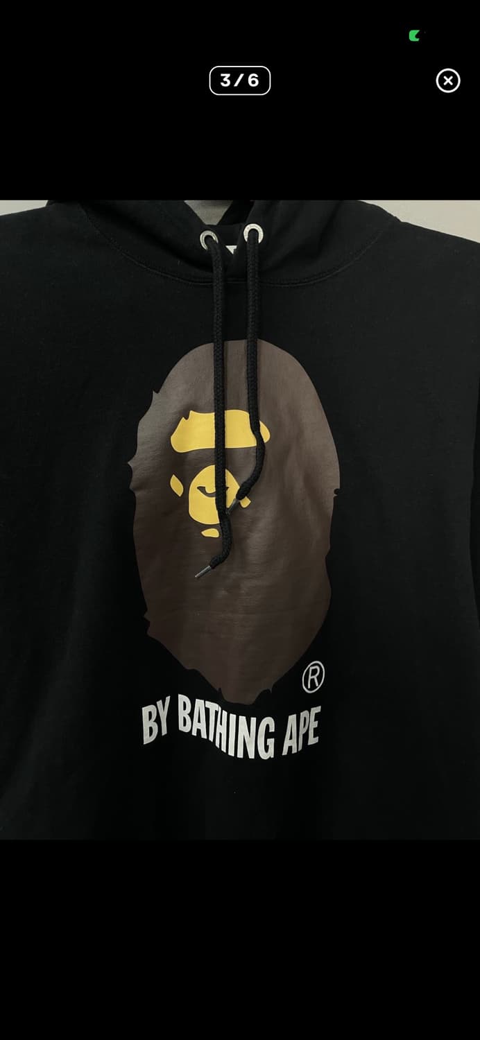 베이프 빅페이스로고 블랙 후드티 A3509 상품이미지3