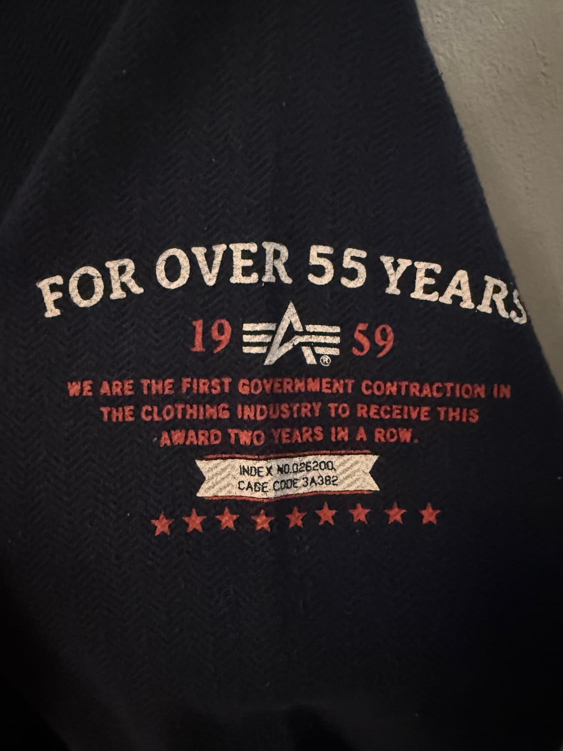 ALPHA INDUSTRIES 헤링본 롱슬리브 m 상품이미지5