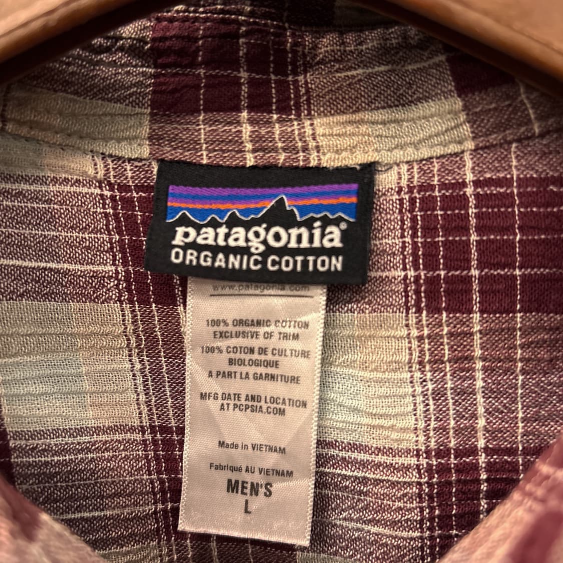 파타고니아 오가닉코튼 캐주얼 윈도우 체크 시어서커 셔츠 N1024 상품이미지7