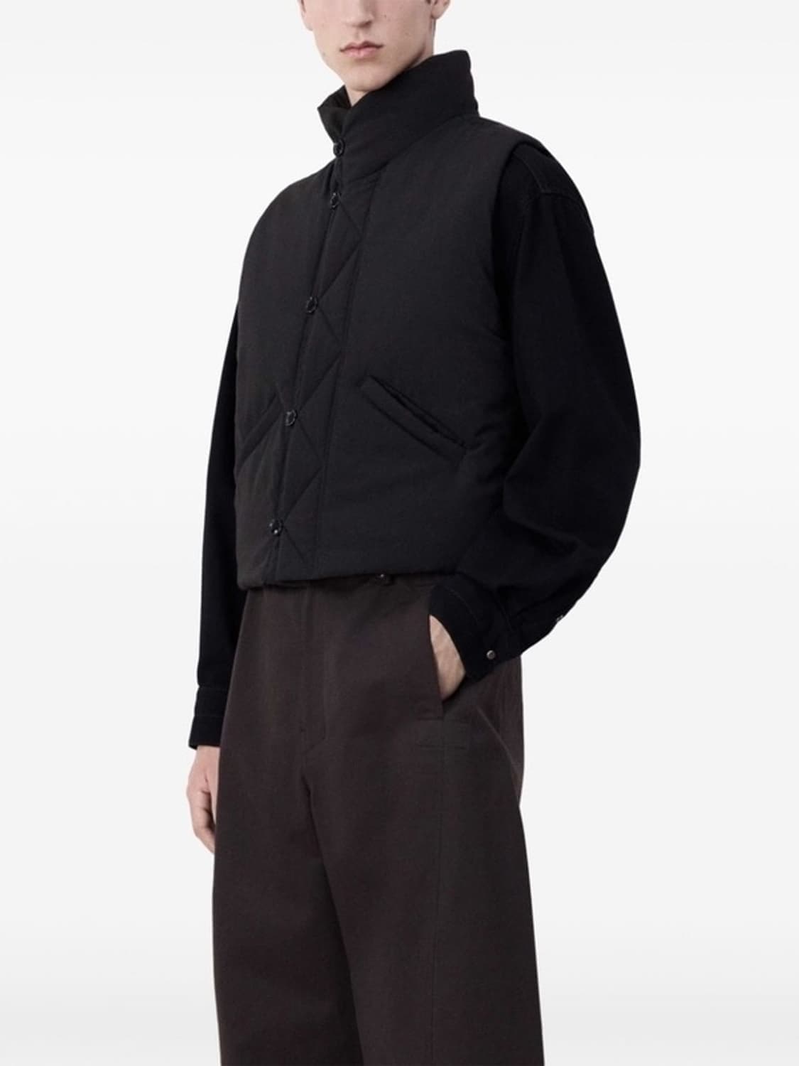 [s]르메르 24FW 웨디드 질레 패딩 베스트 다크 에스프레소 상품이미지1