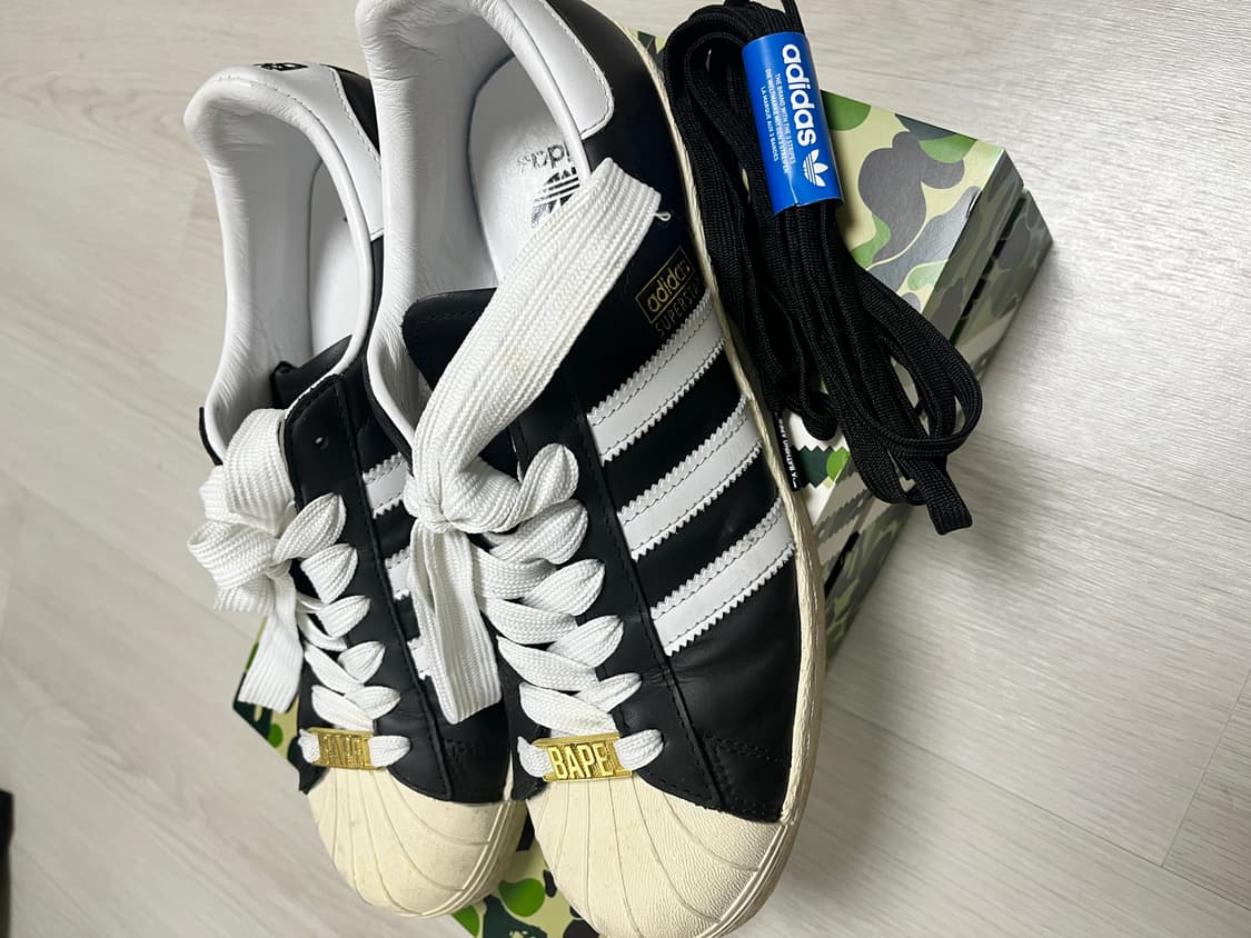 베이프 슈퍼스타 80s 코어블랙 상품이미지1