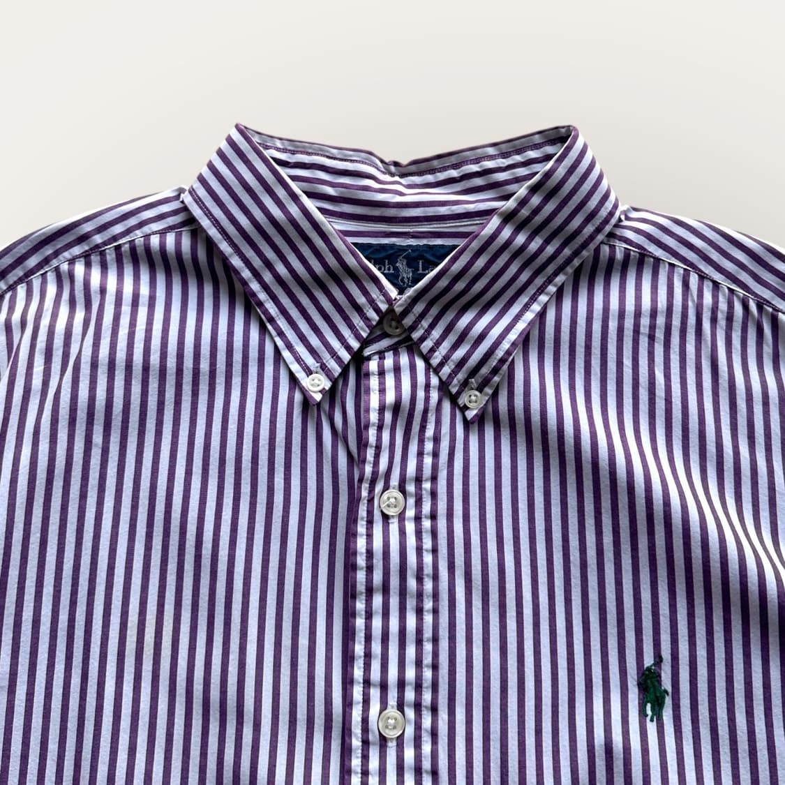 폴로 랄프로렌 퍼플 스트라이프 셔츠 상품이미지2