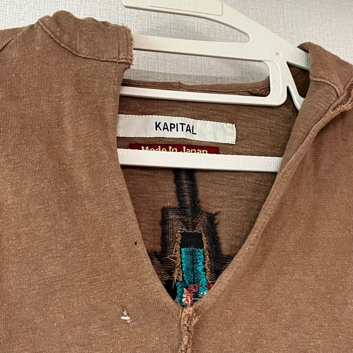 [KAPITAL] 캐피탈 웨스턴 네이티브 패턴 워싱 후드 롱슬리브 상품이미지5