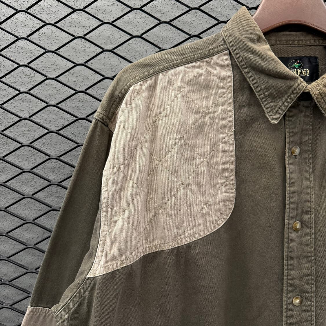 USA VINTAGE 레드헤드 헌팅셔츠 숄더패드 암패치 디테일 올리브 상품이미지6