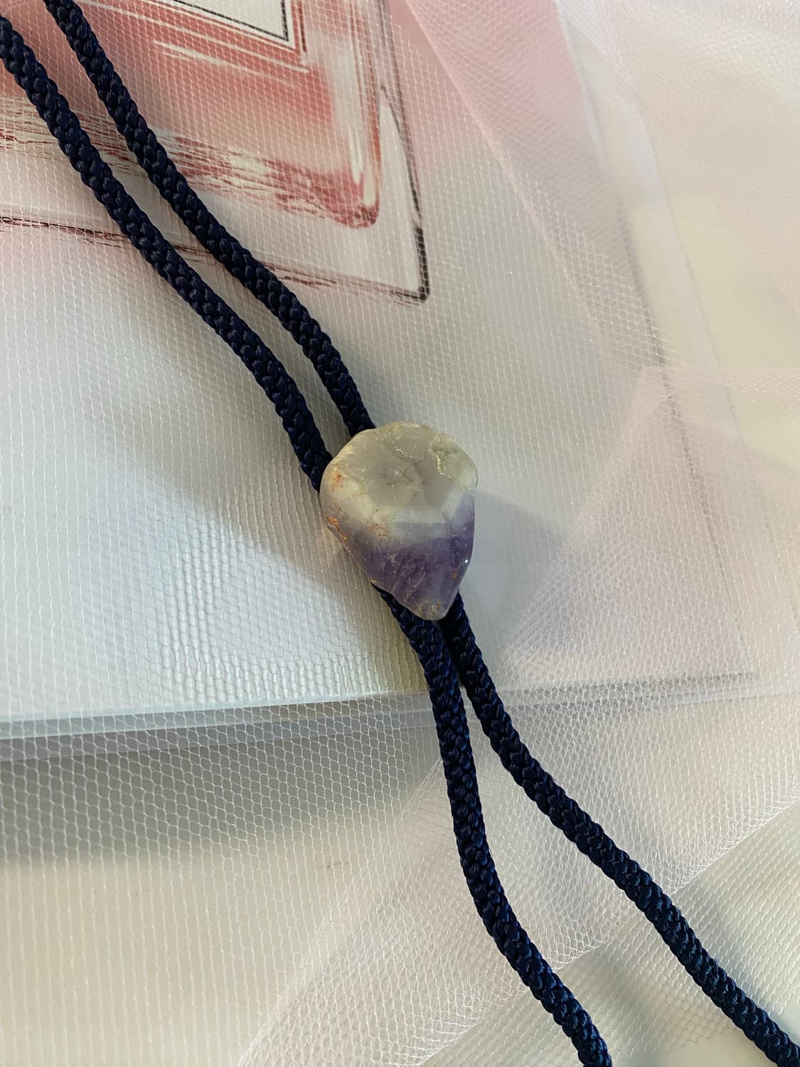 자수정 볼로타이 목걸이 빈티지 상품이미지2