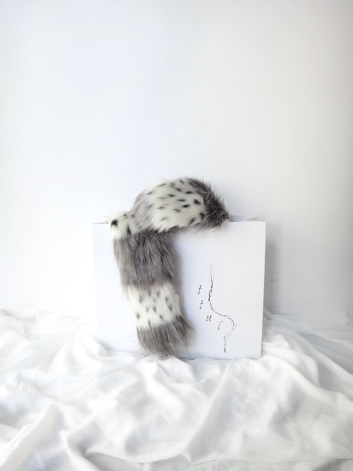 Winter color dot fur muffler  상품이미지3