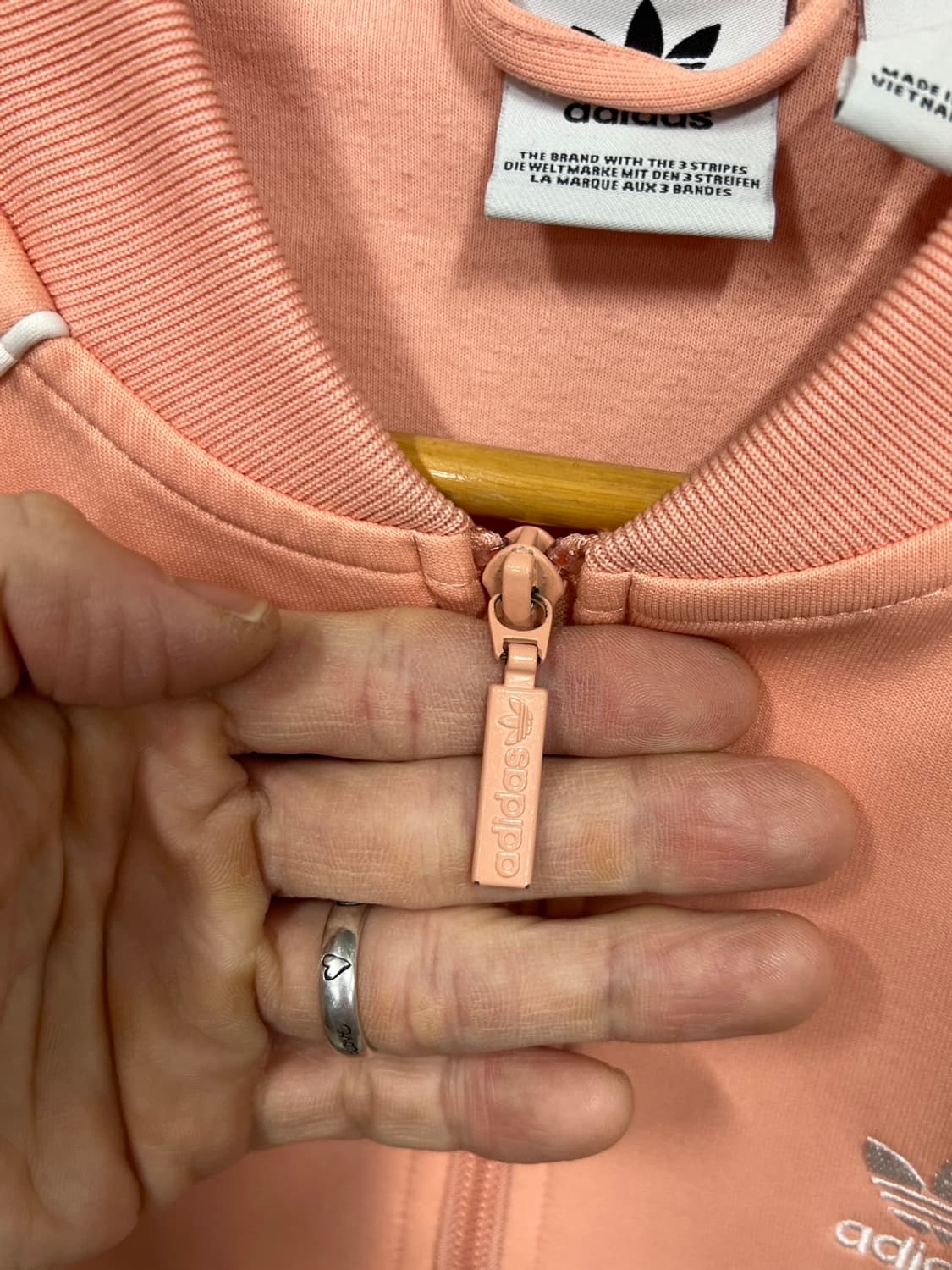 아디다스 트레포일 살구 연핑크 트랙 슈퍼스타 져지 상품이미지4