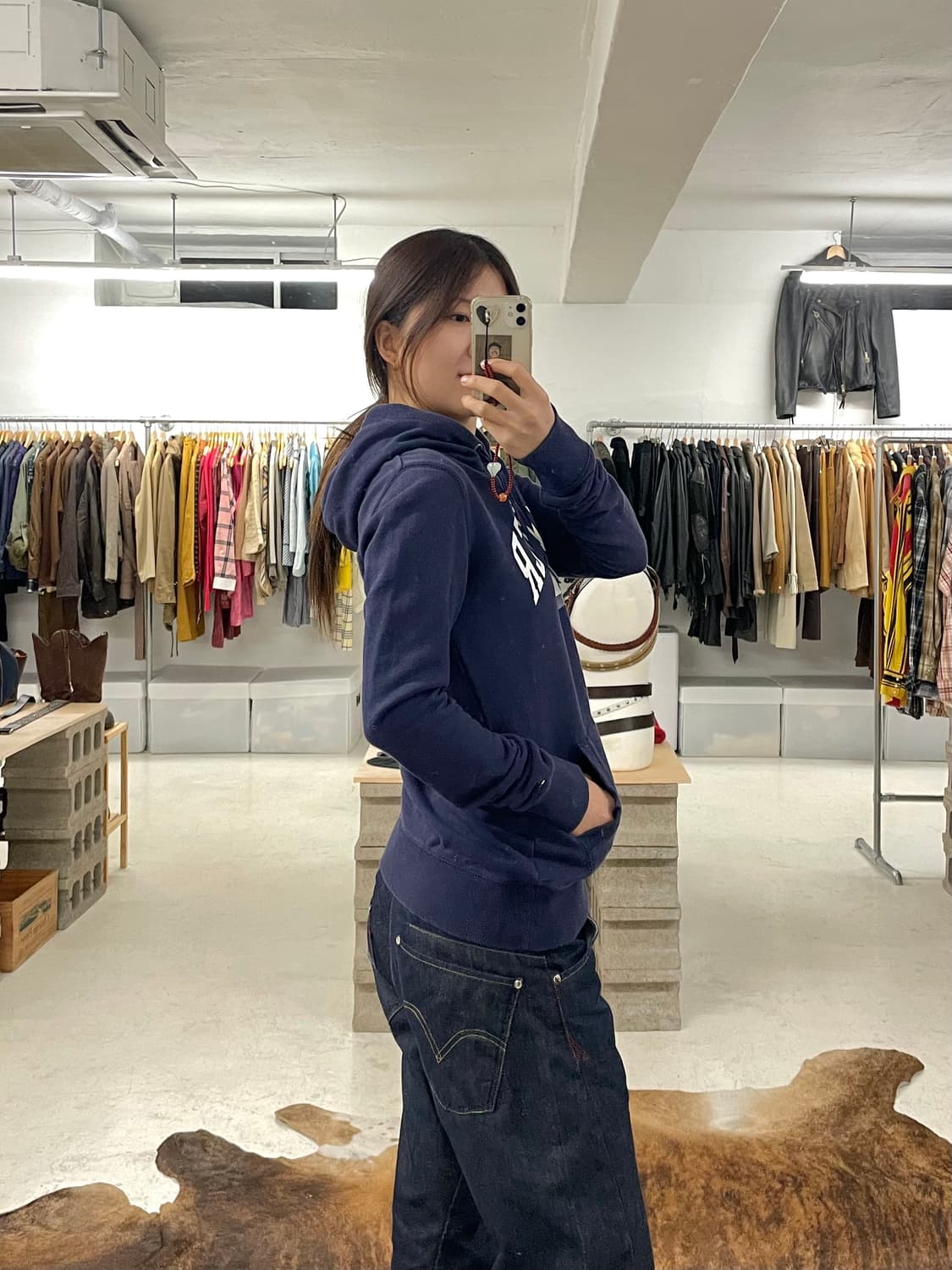 TOMMY HILFIGER y2k hoodie 타미 힐피거 딱붙핏 후드티 상품이미지3