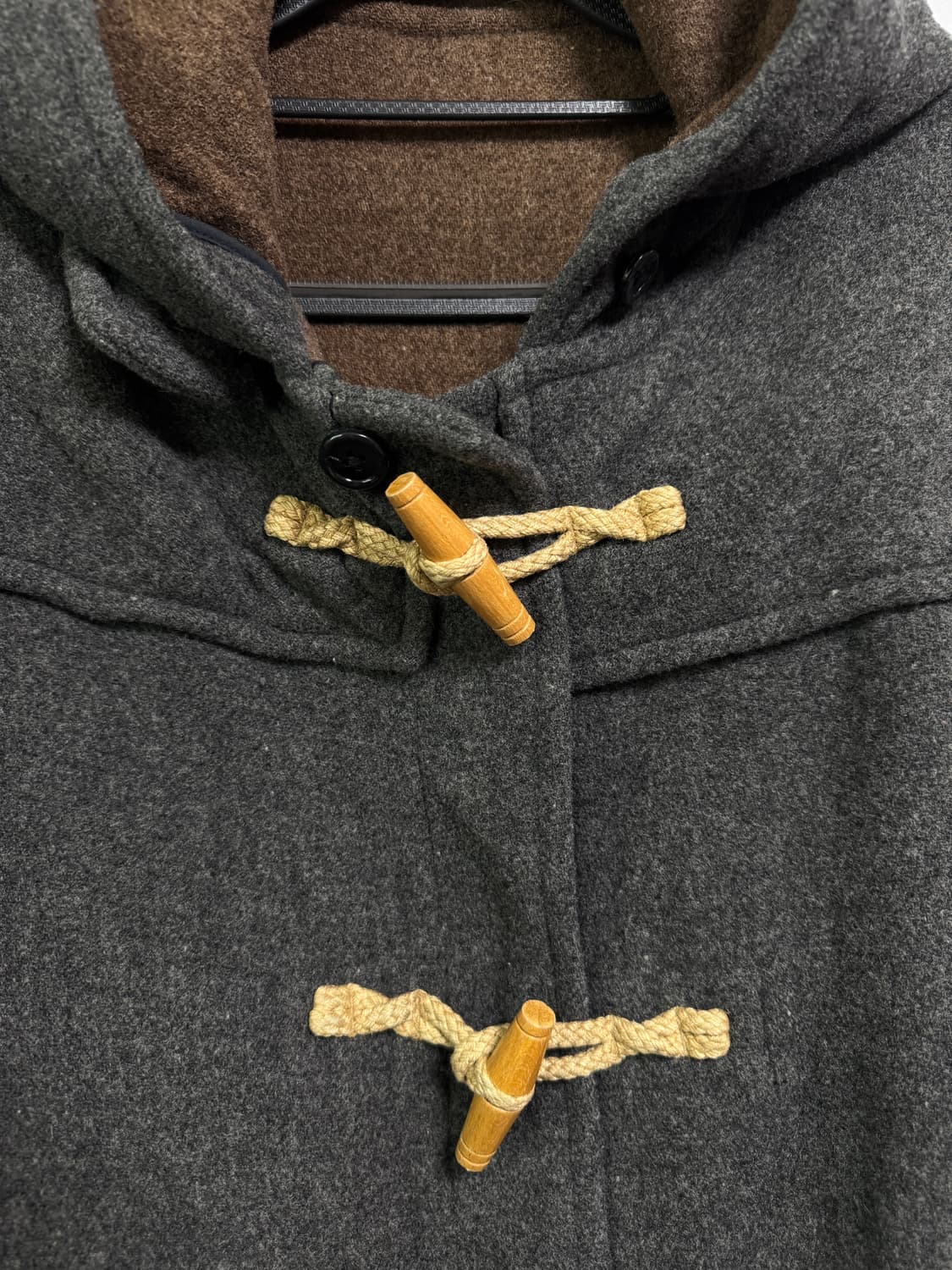 일본 유니클로 그레이 떡볶이 코트 95-100 상품이미지2