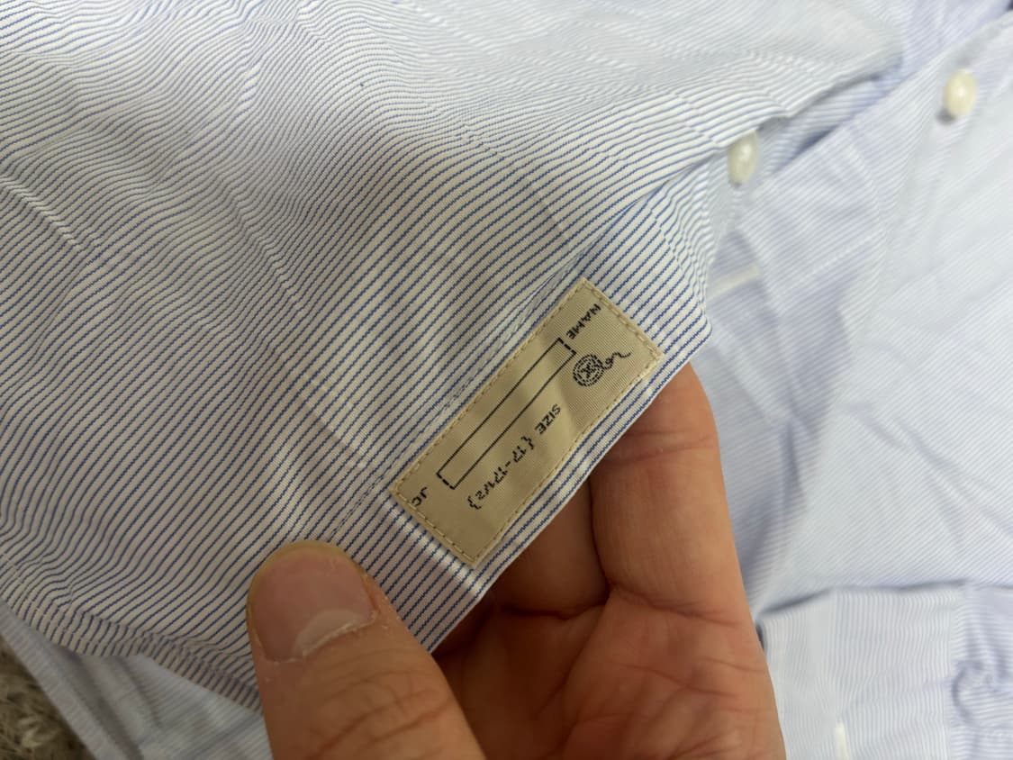 일본판 J.CREW 스트라이프 셔츠 사이즈 105-110 상품이미지5