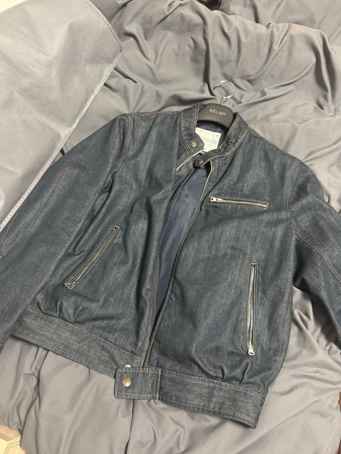 벨리에 인디고 바이커자켓 04 100 상품이미지1