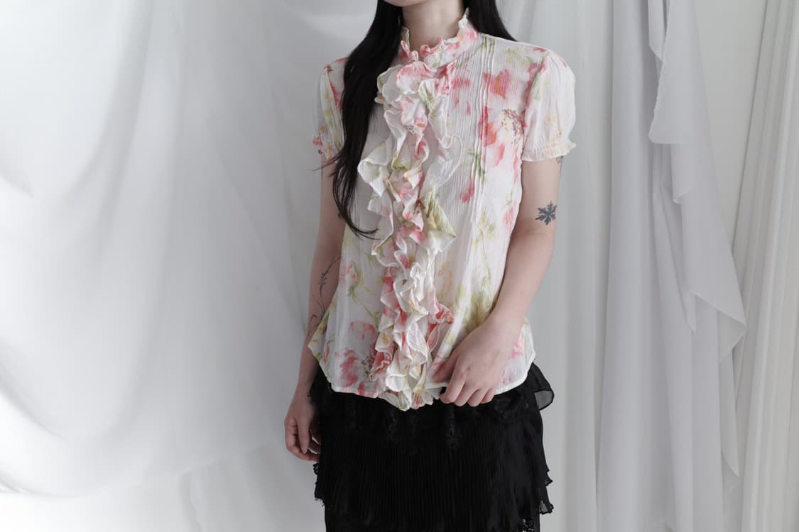 ralph lauren) flower frill blouse 상품이미지7