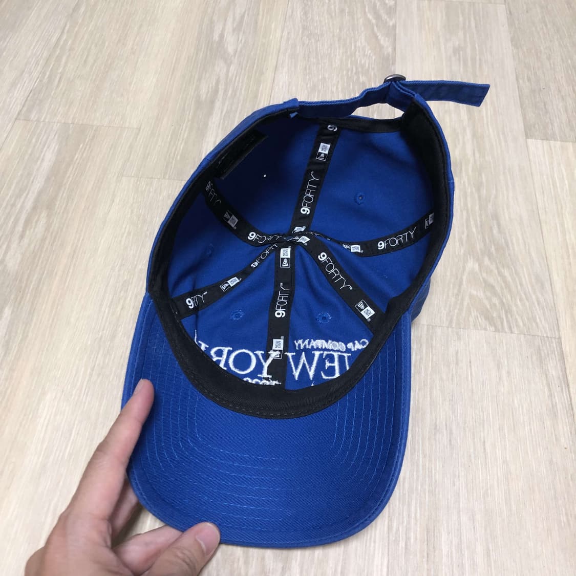 (ONE SIZE) 뉴에라 NEW ERA 언스트럭쳐 스크립트 볼캡 블루 상품이미지3