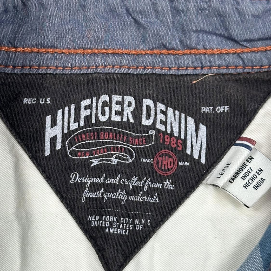 타미힐피거 데님 플래그 체크셔츠 (L) 상품이미지6