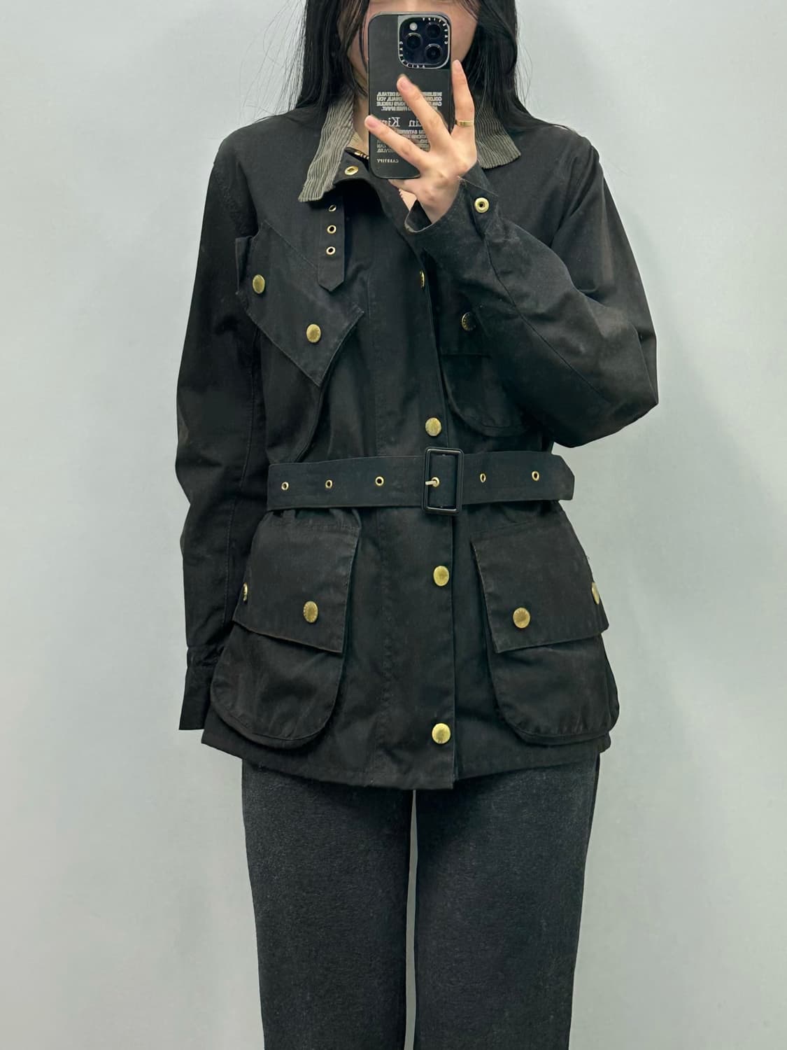 바버 인터네셔널 블랙 왁스 자켓 상품이미지1