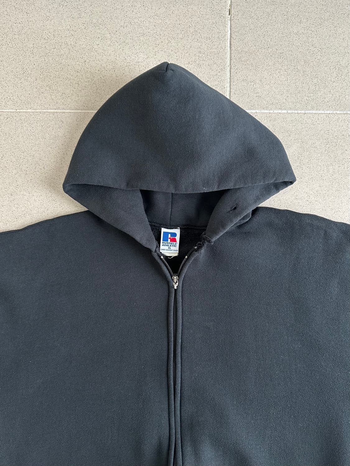 90s 빈티지 러셀 후드집업 블랙 XL 상품이미지4