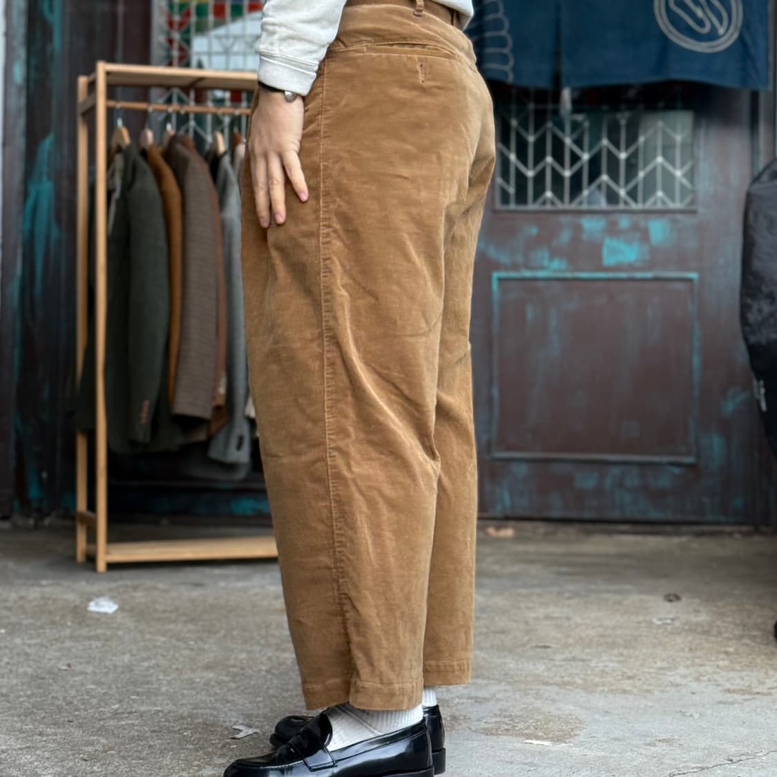 Junred 투턱 코듀로이 베이커 팬츠 M 상품이미지8