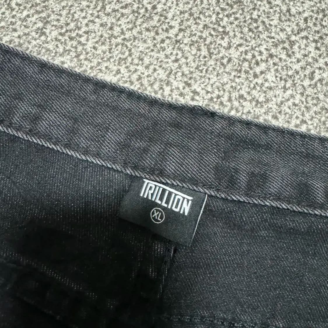 XL 트릴리온 흑청 데님 바지 상품이미지5
