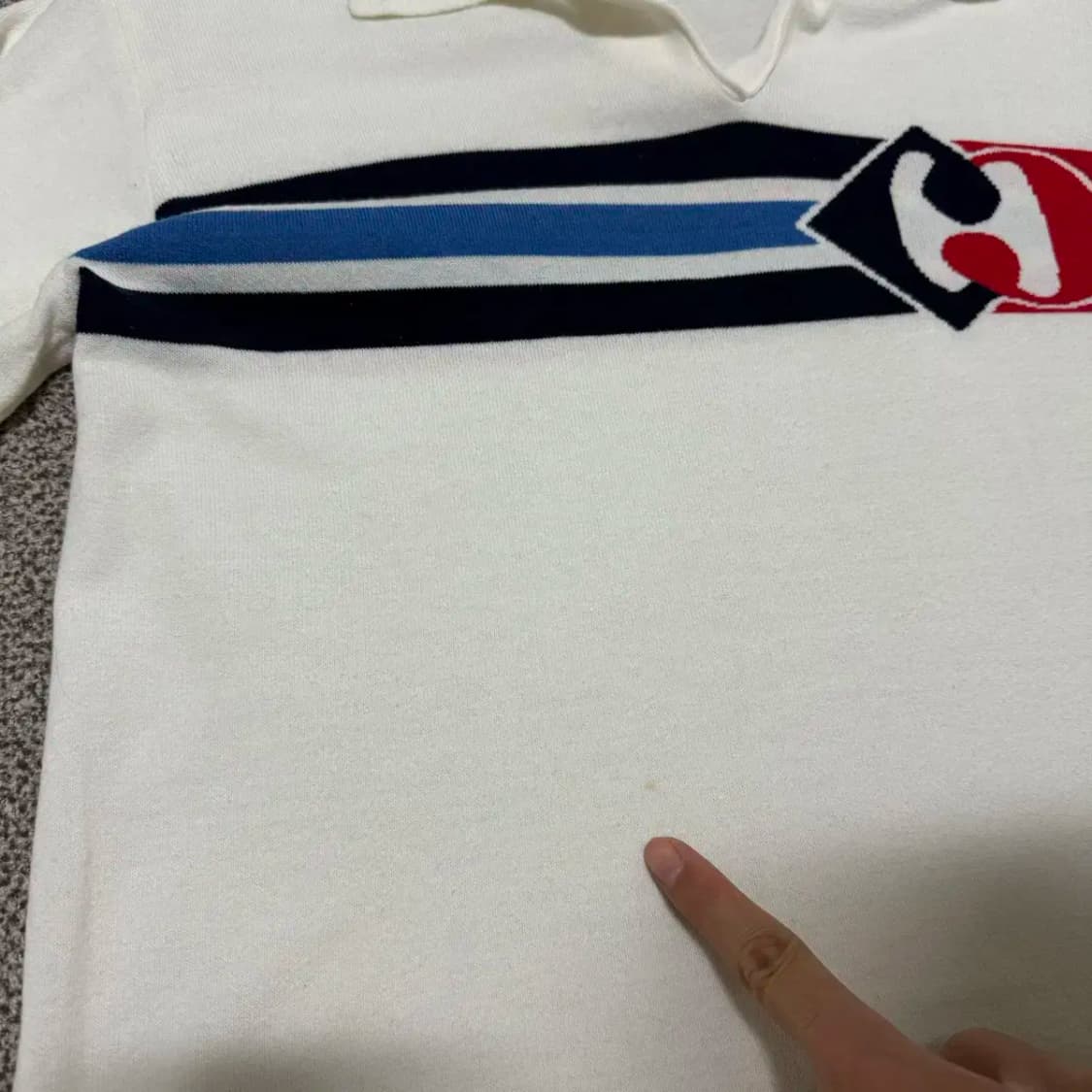 럭키슈에뜨 카라 니트 여성 상품이미지8