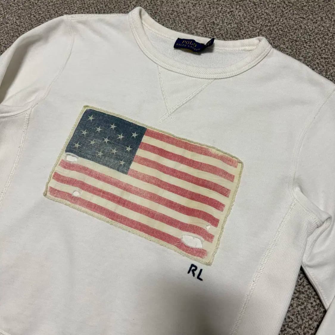 S 폴로랄프로렌 성조기 맨투맨 여성 상품이미지2
