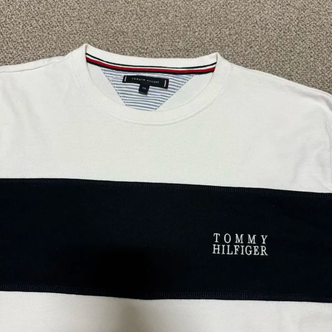 XXL 타미힐피거 스트라이프 크루넥 맨투맨 상품이미지2